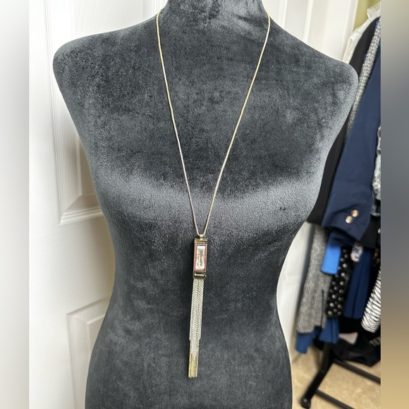 White House Black Market Jewelry - Fashion necklace - mixed metal with clear stone